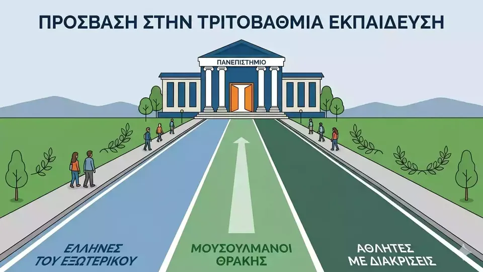 Τροποποίηση εισαγωγής ειδικών κατηγοριών στην τριτοβάθμια