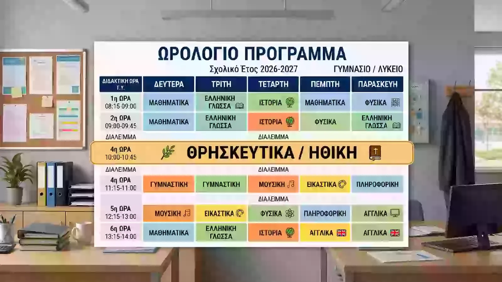 Νέα Ωρολόγια Προγράμματα 2026–2027: Η Ηθική μπαίνει επίσημα στο σχολείο
