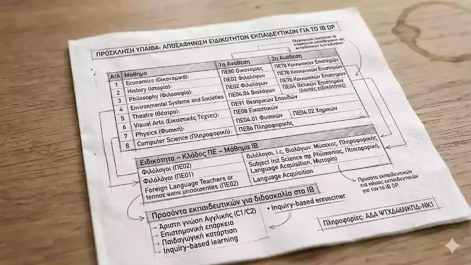 Ποιοι εκπαιδευτικοί διδάσκουν στο International Baccalaureate (ΙΒ)