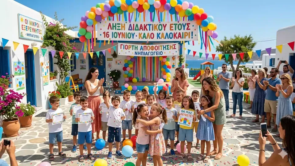 Νηπιαγωγεία λήξη μαθημάτων στις 15 Ιουνίου