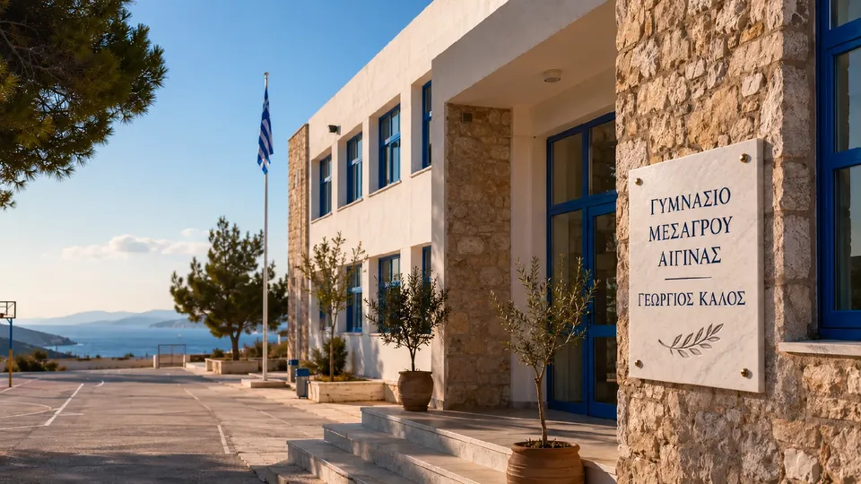 Το πρώτο σχολείο της χώρας με όνομα υφυπουργού Παιδείας: Το Γυμνάσιο Μεσαγρού Αίγινας γίνεται «Γεώργιος Καλός»