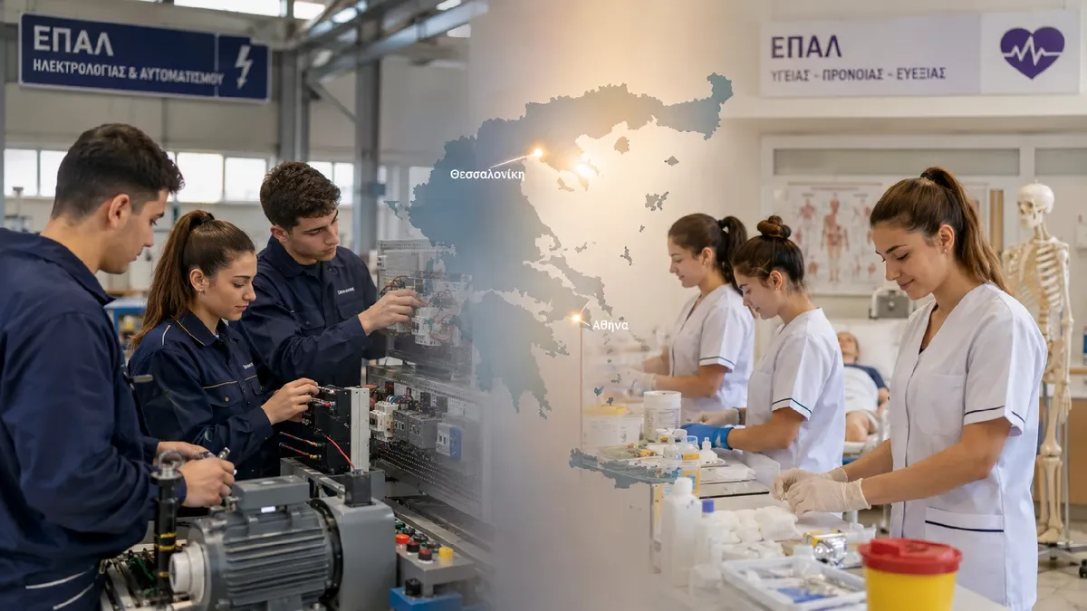 ΕΠΑΛ 2026-2027: 80 ολιγομελή τμήματα εγκρίθηκαν